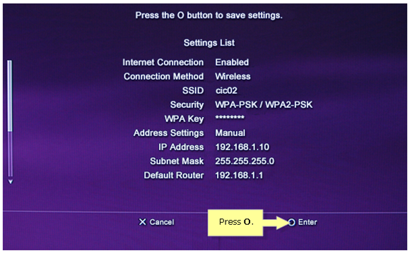 Ip address sales setting ps3