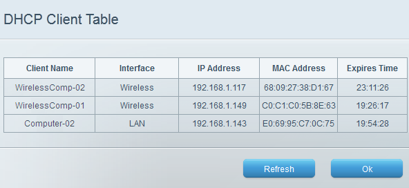 Linksys Official Support - Accessing the DHCP Client Table through the ...