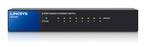 Linksys 8-Port Wired Gigabit Switch (SE3008) 