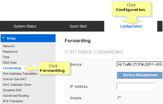 Linksys Official Support Setting Up Web Email Dns Or Ftp Servers On The Linksys Gigabit Vpn