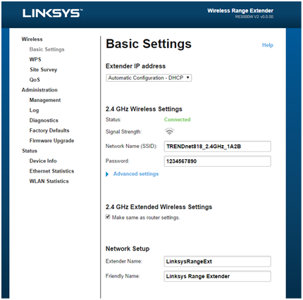 Linksys RE3000W N300 WiFi Extender